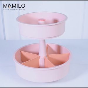 Rak Kosmetik Susun / Rak Make Up / Rak Bumbu Dapur Putar Mamilo