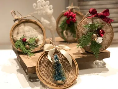 khung thêu tre khung tre tròn decor đa năng