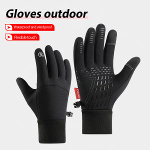 Winter Warm Men Women Gloves Bicycle Touchscreen Full Finger Glove Non-slip Waterproof Outdoor Running Skiing Motorcycle Mitten