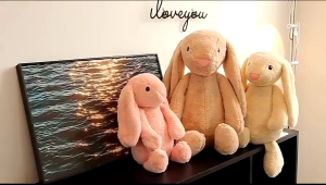 gấᴜ Bông Thỏ Jelly Cat Thỏ Bông Tai Dài lông mịn hàng quảng châu.