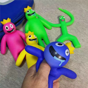 Mainan Squishy Pencet Rainbow Friends Roblox Anti Stress Squishy Tofu Toy Mainan Boneka Lucu Tarik