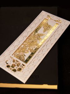 Creative Copper Metal Bookmarks Ruler Hollow Flower Design Palace Museum Artistic High End Teacher Gifts Student Supplies