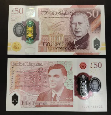 Great Britain UK England 2024 KING CHARLES III 50 Pounds UNC