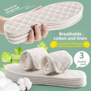 LINGMIAO | Breathable Anti-Odor Absorbent Linen Insoles