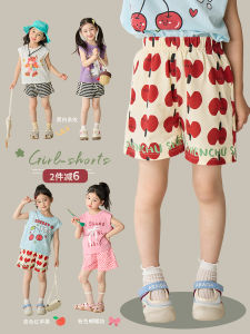 Summer Cotton Shorts for Girls Kids Fashion Pure Cotton Pants Childrens Clothing AiShangLN Brand Versatile Style Short Length