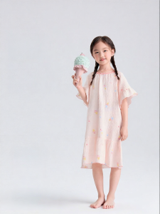 Purcotton | Cotton Breathable Cute Printed Girls Nightdress
