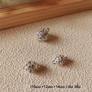 หัวเข็มขัดแม่เหล็กสำหรับสร้อยคอ สร้อยข้อมือ ผ้าพันคอ หัวเข็มขัดแม่เหล็ก DIY อุปกรณ์เครื่องประดับแฟชั่น โลหะผสมเงินทอง