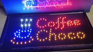 New Arrival Led Sign Coffee Choco