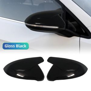 For VW Golf GTI 7 Mk7 2014-2018 Touran Car Rearview Side Mirror Cover Horn Wing Cap Exterior Door RearView Case Trim Replacement