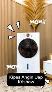 Krisbow 11 Inci Kipas Angin Uap Dengan Remote - Putih