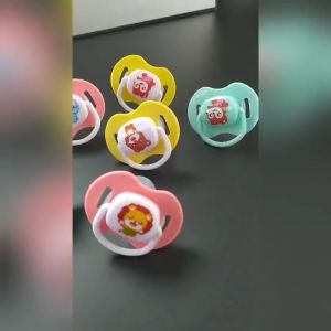 Newborn Cartoon Silicone Pacifier Soother Baby Funny Nipple Dummy Pacifier 0-18 months