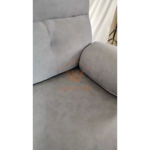 (Free Installation)Wfurniture L Shape velvet fabric Sofa Set easy clean premium living room set