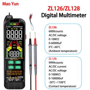 Máy Dò Đa Năng Kế Kỹ Thuật Số AC DC Thực Tế Phạm Vi Tự Động ZL126/ZL128 Vôn Kế RMS Thật Đi Ốt Điện Dung Máy Kiểm Tra NCV Dây Có Điện
