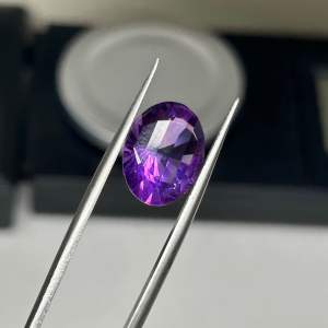 6500Amt1- ĐÁ AMETHYST THẠCH ANH TÍM  HỒNG THIÊN NHIÊN KHÔNG XỬ LÝ ( thông số trong ảnh chụp) 6.5 Carat