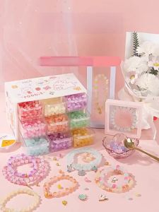 ของเล่นลูกปัด ลูกปัดกำไล ลูกปัด ประดับสร้อย พร้อมอุปกรณ์ ชุดร้อยลูกปัด