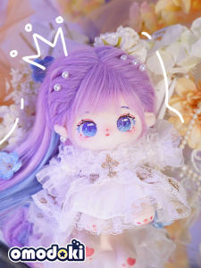 Original Omodoki 20cm Cotton Doll Hair Wig Single Color Mixed Straight Hair Doll Piece Toy Mascot Fake Hair Cotton Doll