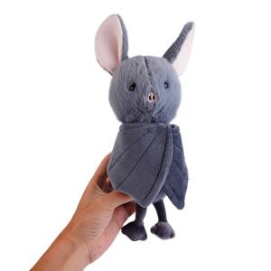 Đồ Chơi Nhồi Bông Hình Dơi Màu Xám Dễ Thương Thú Nhồi Bông Mềm Mại Gối Hình Dơi Kawaii Đồ Trang Trí Halloween Cho Trẻ Em Và Bé Trai Bé Gái