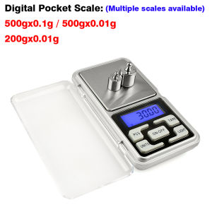 Toolour Pocket Digit Electronic Scale 0.1g/0.01g Gram Scale Jewelry Scale Kitchen Scale for Food PowderSmall Items Jewelry