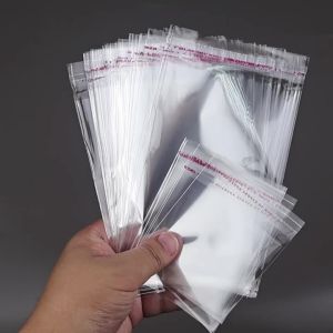 100 Chiếc Túi OPP Trong Suốt Tự Dính Túi Nhựa Trong Cho Kẹo Trang Sức Gói Quà Tự Niêm Phong Đóng Gói Vật Dụng