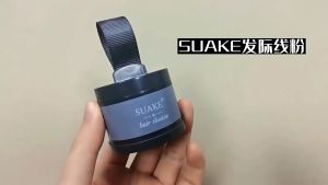 SUAKE Hair Shadow Powder Quick Concealer Hairline Black/Dark Brown Waterproof Hair Shadow Hair Line Modified Powder In Hair Color Edge Control Hairline Shadow Makeup Powder Hair Root Concealer White Hair Colour Dye