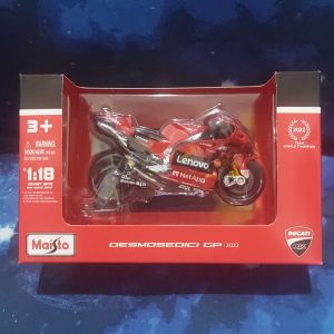 Maisto 2022 Ducati GP22 Racer 63 Francesco Bagnaia Motorcycle Model Bike
