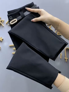 High Waist Straight Leg Suit Pants for plus Size Women Casual Lightweight Summer Trousers Female High Waist Office Style OL Fashion