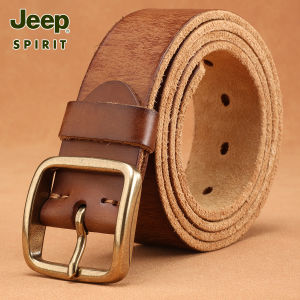 JEEP SPIRIT | Dây Nịt Da Đầy Đặn Phong Cách Retro