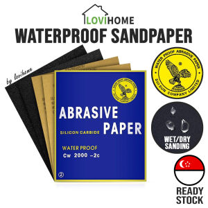 SG Waterproof Sandpaper Wet & Dry Sanding Abrasive Sheet Sand Paper Metal Wood Wall Grit 80 - 2000