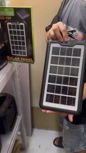 CROWNSTAR GD-10X GD10X 3W 6V USB SOLAR PANEL OUTDOOR EMERGENCY CHARGING FOR CELLPHONE TYPE-C ANDROID KELLYSHOP