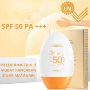 GoShop Sunscreen Anti UV Sun Block SPF50 PA+++ Tabir Surya Perisai Pelembap Sunscren Tahan Lama