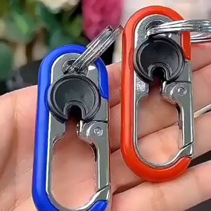 Motorcycle Stainless Alloy Car Charm Keychain Hook Stainless Ring Holder For Bag Phone
