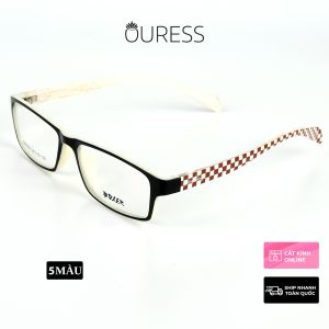 Gọng kính nhựa dẻo tr90 siêu nhẹ siêu bền hợp thời trang nam nữ Ouress g86006