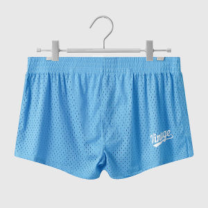 Ice Silk Mens Underwear Breathable Mesh Loose Summer Sleepwear Pure Cotton Arro Pants Solid Color Trendy Shorts Home Clothes