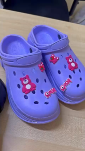 ✅2 Tones Colors Kasut Tinggi 5cm Lady Women Sandal Wedges CLOG Slipper Shoe Selipar Perempuan THICK SOLE 5CM  6011