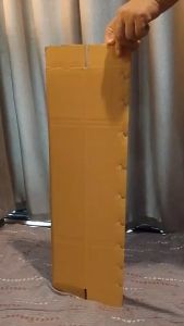 🔥พร้อมส่ง🔥 กล่องกระดาษ 10x10x60 ซม. กล่องกระดาษลูกฟูก 3 ชั้น ทรงสูงกล่องฝาชน แข็งแรง