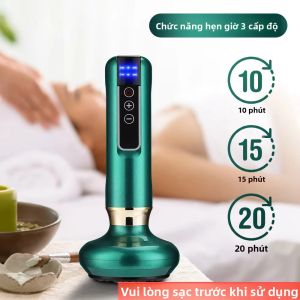 Máy Mát Xa Giác Hơi Điện Với Hút Chân Không GuaSha Chống Cellulite Làm Đẹp Sức Khỏe Nhiệt Hồng Ngoại Giảm Béo Dụng Cụ Massage