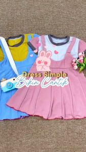Dress Nagita uk Bayi - 2 Tahun / Dres Anak Perempuan Murah Baju Balita Lengan Pendek Adem Grosir Kios Balita Fawa