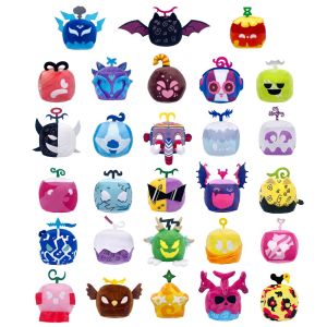 Hot Blox Fruits Anime Game Plush Toy Fruit Leopard Pattern Box Stuffed Dolls Fruits boxeing Childrens Toys Birthday Gift