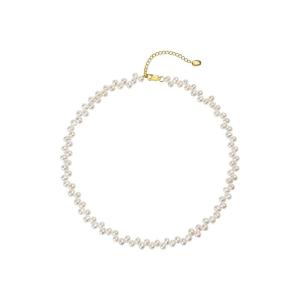 Freshwater Natural Baroque S925 Pearl Necklace 4-5mm