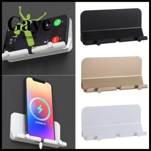 Wall Mount Charger Hook Phone Holder Hanging Cable Organizer Stand Bracket Dock Pasted Wall Phone Tablet Holder