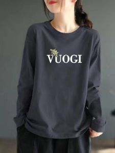 Plus Size Loose Fit Pure Cotton Long Sleeve T-Shirt: A Fashionable Women's Base Layer