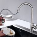 Vòi rửa bát, vòi rửa chén nóng lạnh dây rút KOBESI, tích hợp vòi RO sang trọng và tiện lợi.. 