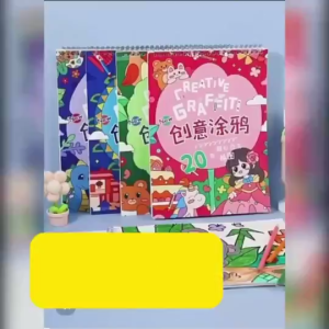 【Free Crayon】Coloring Book for Kids Adults Teens Graffiti Book Relaxation Painting Book