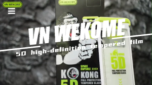 Kính Cường Lực KingKong 5D Wekome WTP-008 Có Khung Tự dán thông minh Chống Nhìn Trộm 360°