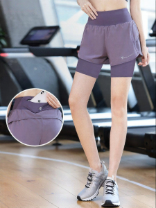 sui xin yu qie | Anti-Peeping Quick Drying High Waist Pocketed Sport Shorts