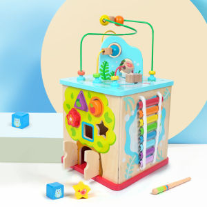 Hape | Early Educational Intelligence Development Toy Hexagonal Bead Box