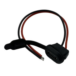 Góc Cắm Sạc Type-C Mẹ 2P Ép Thẳng Đèn Bàn Sửa Đổi DIY Xe Điện Ô Tô Hình Elip Có Dây