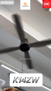 KDK SENSA 4 CEILING FAN K14ZW 4 BLADES REMOTE CONTROL 56" / 140CM DC MOTOR ENERGY SAVING (SIRIM)