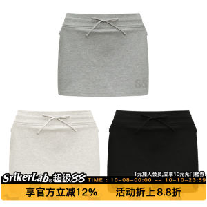 SRIKERLAB Outdoor Sports Mini Skirt Womens Slim Fit Butt Covering Casual Versatile Half-length Skirt Letter Embroidery Logo