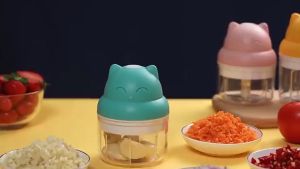 DOMU Garlic Mincer / Intelligent Garlic Machine / USB Mini Chopper / Blender Penggiling Bumbu Dapur Praktis / Portable Food Chopper / Blender Portable Elektrik Tanpa Kabel / Electric Garlic Mini Chopper / Portable Baby Food Processor